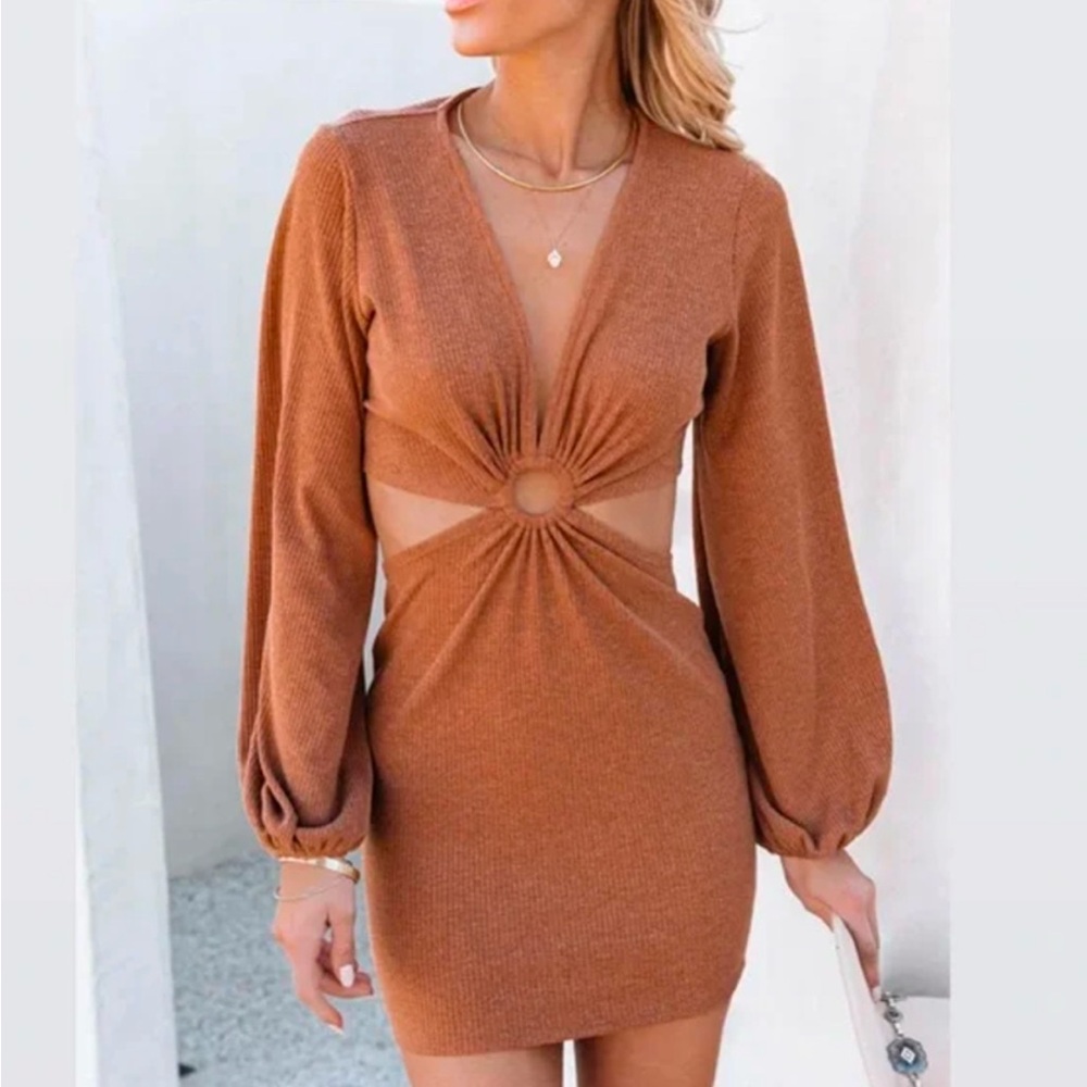 Vici X Hayley cutout mini dress